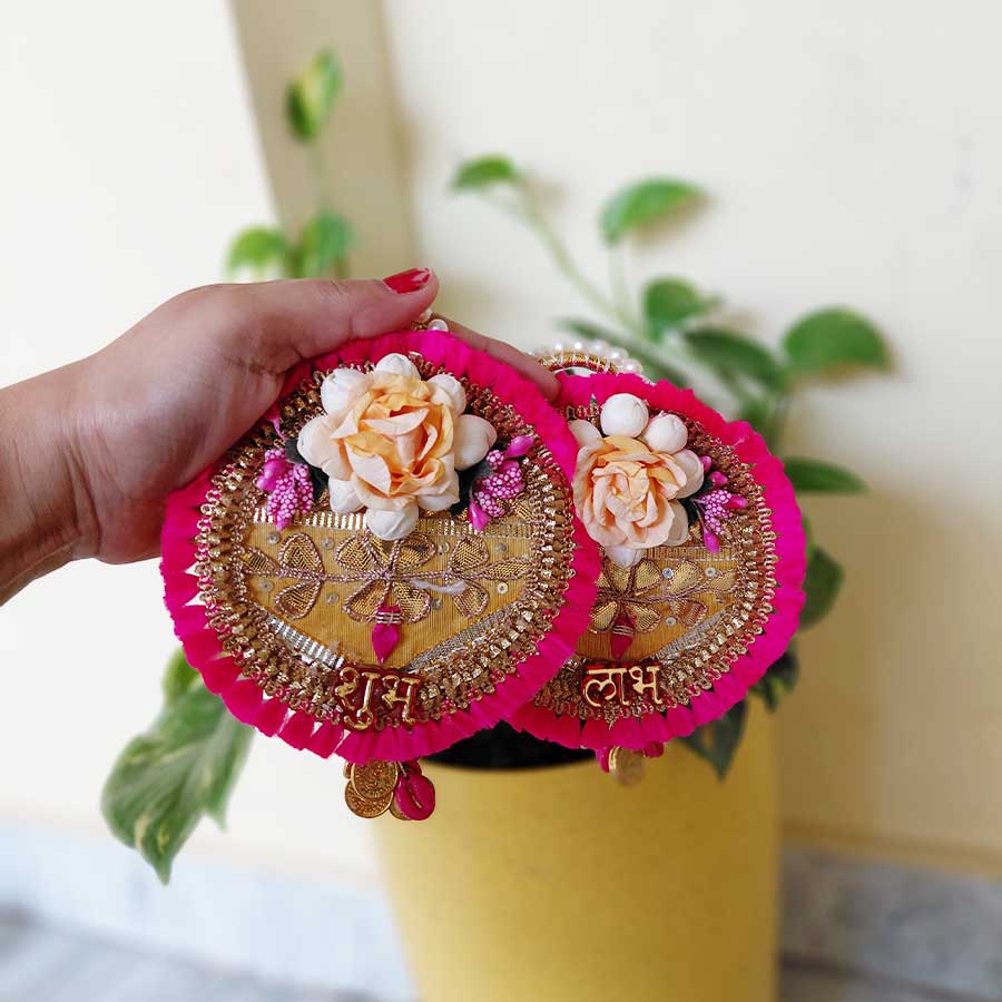 Shubh Labh Pooja Decoration Items for Home Decor Door hangings,toran for Home Decoration, shubh labh Door Hanging Shubh Labh Pooja Decoration Items for Home Decor Door hangings,toran for Home Decoration, shubh labh Door Hanging