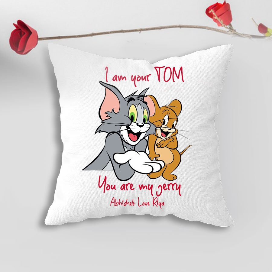 Tom and Jerry pillow customized Tom Jerry cartoon animation peripheral  bedside sofa cushion birthday gift for