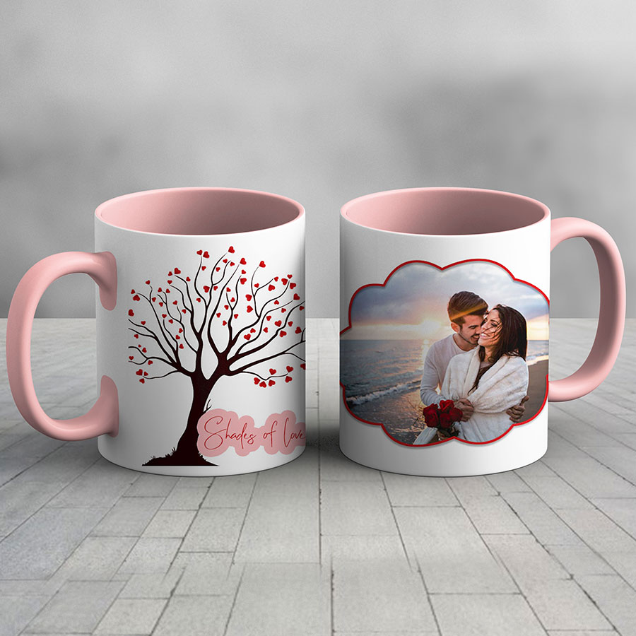 Rainbow Heart Personalized Mrs. & Mrs. Mugs + Mr. & Mr. Mugs
