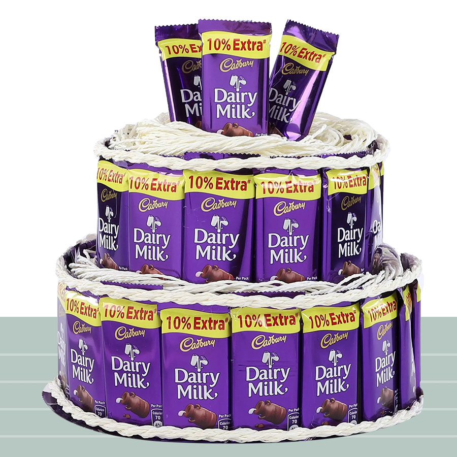Buy Basket of 10 Cadburry Dairymilk chocolates Online at Best Price | Od