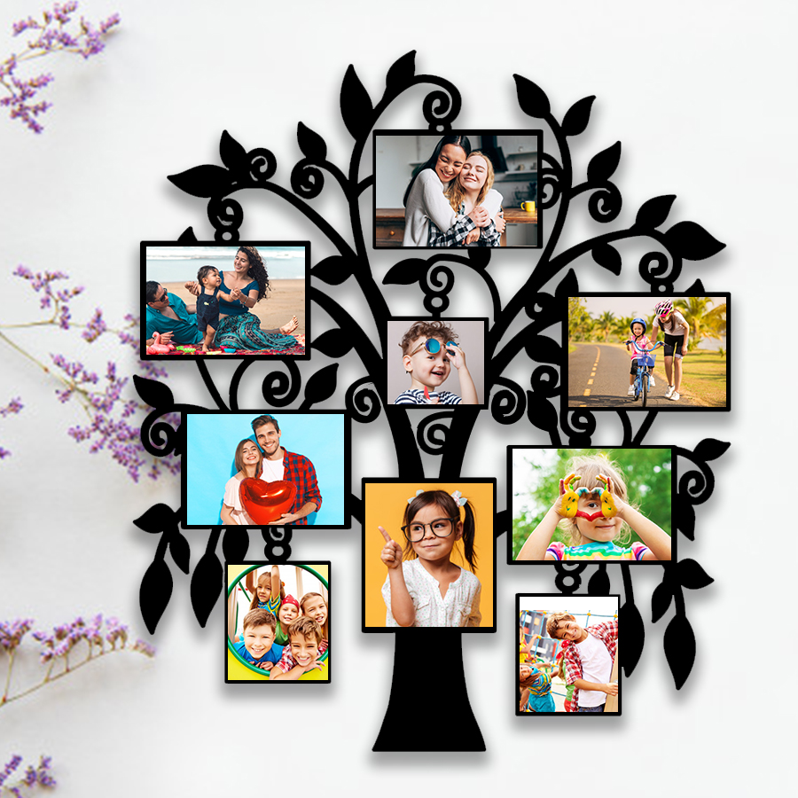 Customize mosaic photo frame with mosaic photo for Family Gift. - ApnaGift:  Buy/Send Online Personlised Gifts to India