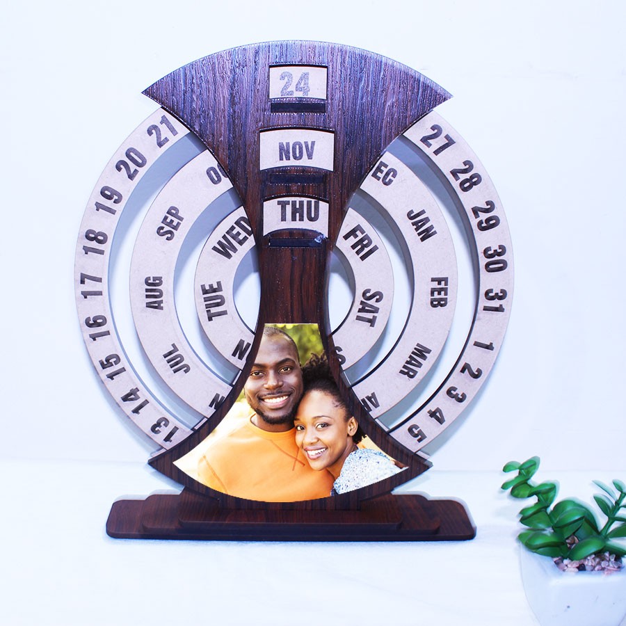 Personalized Universal Wooden Calendar Gift/Send/Buy Stationery