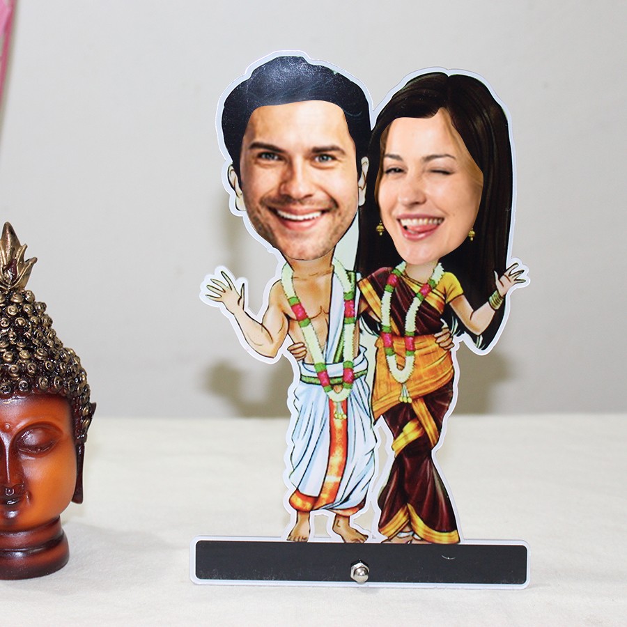 Personalized Couple Caricature : Gift/Send/Buy Home Decore Gifts Online  CA-00012 | egiftmart.com