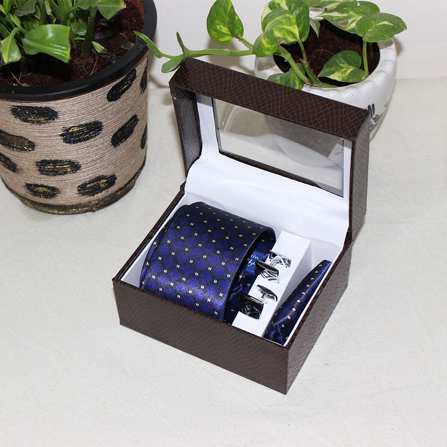 Gray Tie Gift Box Set - Grateful Gadgets