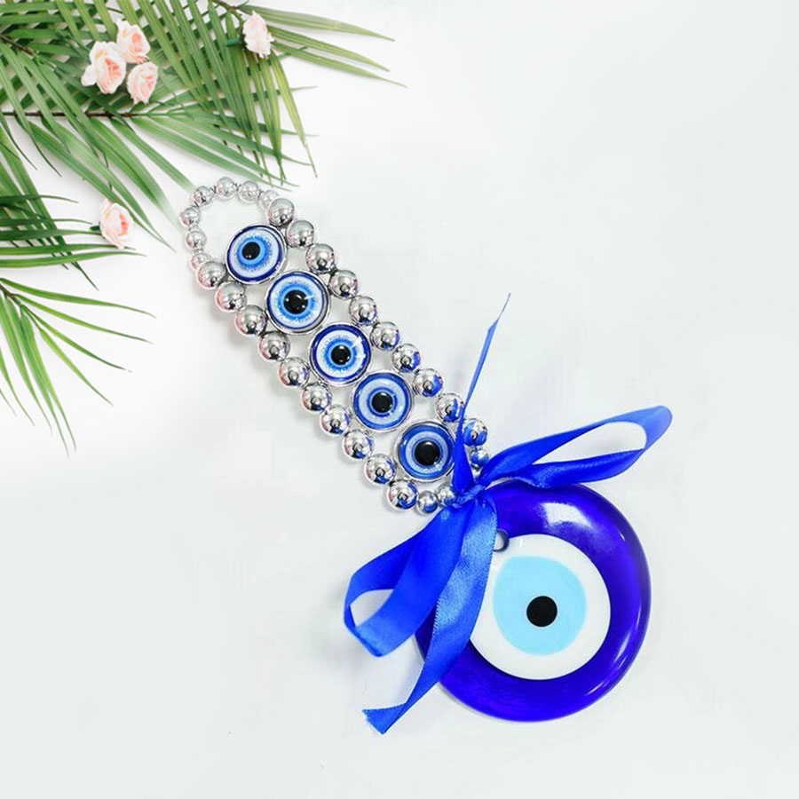 Jewish Gifts-Judaica-Evil Eye Necklace Silver