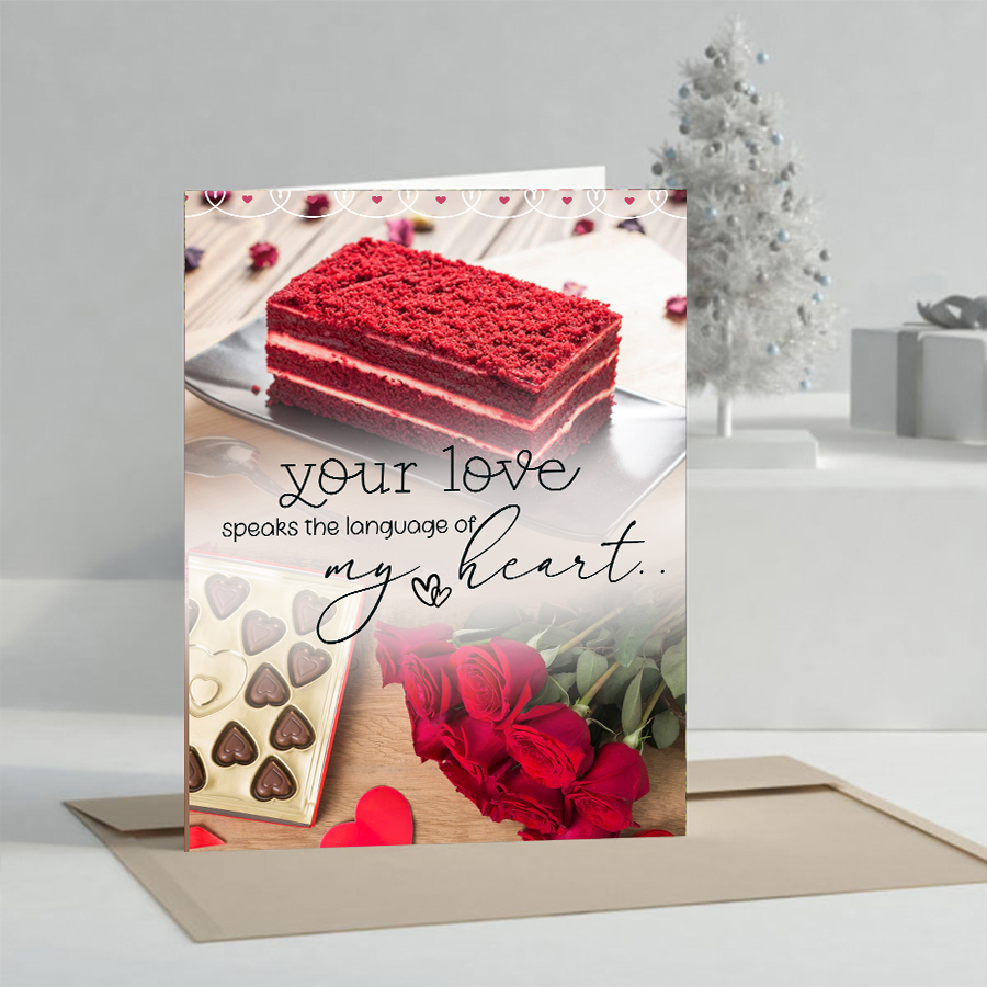 Order Online Valentine Day Custom Card | Blissmygift