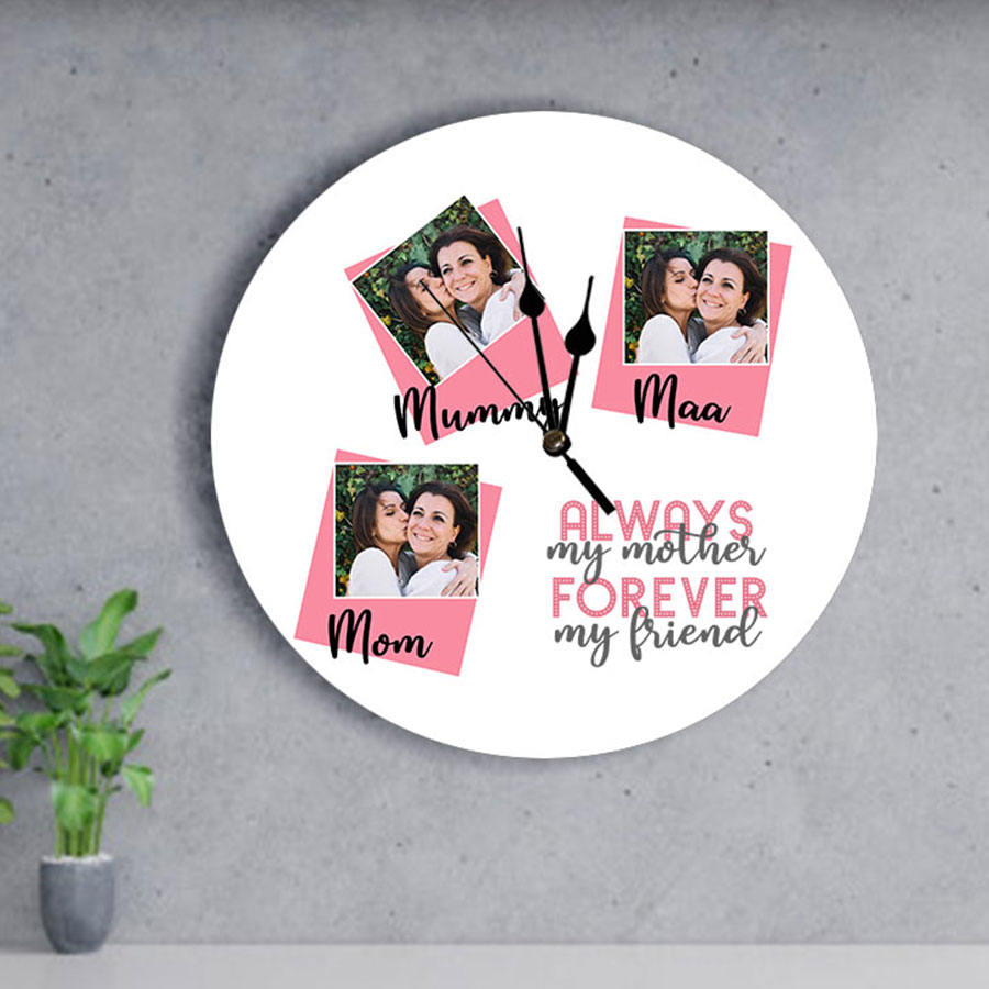 Personalized Happily Ever After Wooden Wall Clock: Gift/Send Home Gifts  Online M11119648 |IGP.com